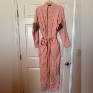 1980’s Pink Utility Jumpsuit with Belt M/L Coveralls